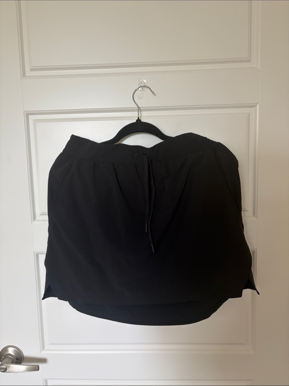Black Casual Drawstring Skirt - Women
